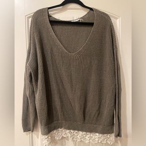 Urban Outfitters Kimchi Blue Oversized Lace Sweater